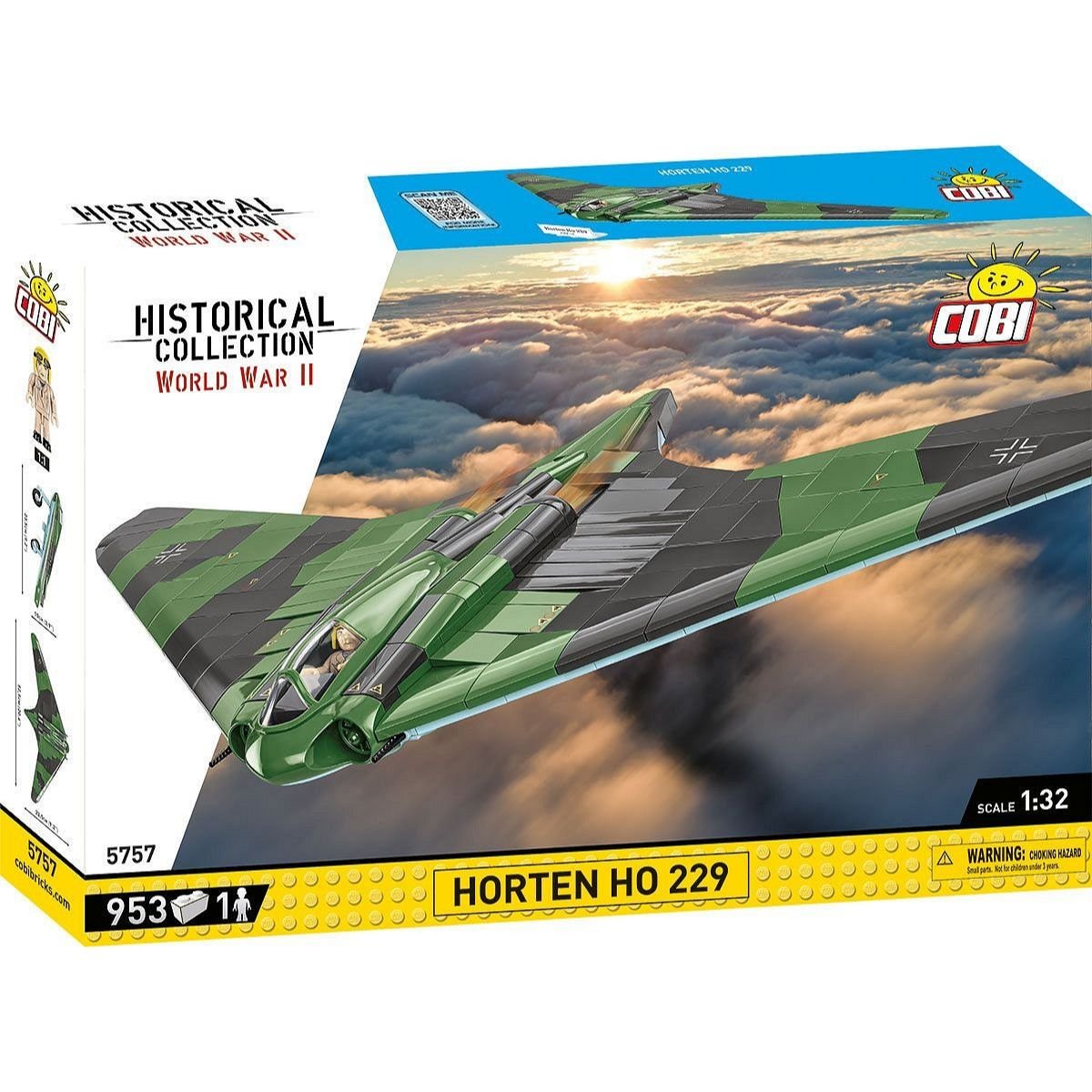 ビラーゴ Cobi Horten Ho 229, WWII German Bomber - 1:32 Scale Lego